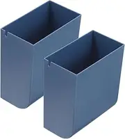 2Pcs Boxes Wall Mounted Storage Box Multi Functional Remote Controller Organizer Cell Phone Bracket Sundries Holder No Damage Installation for Home Office Use