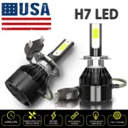 2x H7 LED Headlight Bulbs Kit Hi/Lo Beam Bright 6000K For Smart Fortwo 2008-2015 (for: Smart)