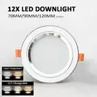 12PCS LED Downlight 12/14/16/18W AU Plug DIM/CCT 70/90/120mm Cutout Ceiling Lamp