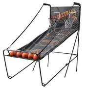 TOPONE Indoor Electronic Scoring Basketball Arcade Game Dual-Player - Black Frame