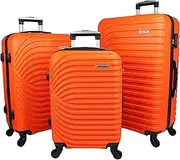 [Dejuno] Craft Hardside 3-Piece Spinner Luggage Set