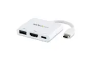 StarTech.com CDP2HDUACPW USB-C to HDMI Adapter - White - 4K 30Hz - Thunderbolt 3