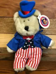Starbucks Bearista Uncle Sam Plush Teddy Bear NWT 2002