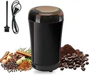 HopeNest Coffee Grinder Electric, Portable Espresso Coffee Bean & Spice Grinder, 150W One Touch Grinder with Cleaning Brush, Multi-Use Herb, Nut, Grain, and Coffee Bean Grinder