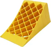 1pc Triangle Ramp Mat Heavy Duty Car Ramps Wheel Hand Truck Chocks Motorcycle Hitch Carrier Truck Driver Essentials Trailer Jack Block Steering Cars Stabilizer Stops Kit Pe Yellow
