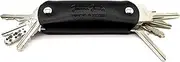 [Jaimie Jacobs] Smart Leather Key Holder - Key Boy - Key Organizer for up to 12 keys for Men and Women (Black)
