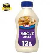 Kraft Garlic Aioli, 12 Fl Oz Bottle ⭐️⭐️⭐️⭐️⭐️