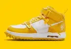 Nike Air Force 1 Mid SP OFF-WHITE Varsity Maize DR0500-101 Men's
