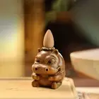 Cartoon Hippo Backflow Incense Holder Green Sandalwood Incense Holder Teahouse