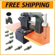 Heavy-Duty Bench Vise with Pipe Jaws - 270° Swivel & Upgraded Alloy Steel