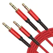 Cable auxiliar de audio TRS de 3,5 mm paquete de 2, [6 pies/1,8 m, carcasa.neuvo