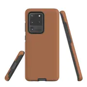 For Samsung Galaxy S20 Ultra Case, Armour Back Cover, Brown
