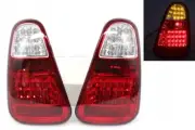 01-04 MINI COOPER R50 R52 R53 JCW RED CLEAR JDM LED TAIL LIGHTS REAR LAMPS (for: Mini)