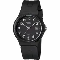 在飛比找PChome24h購物優惠-CASIO 極簡時尚指針石英錶-黑x白數字(MW-59-1B