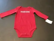 NWT Infant Boys Carters #Handsome One Piece/Size 9 Months