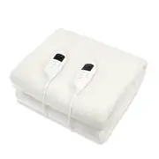 Laura Hill Heated Electric Blanket Fitted Fleece Underlay Throw - Double