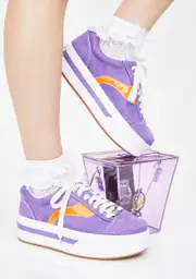[dELiA*s by Dolls Kill] Purp Whats My Age Again Skater Sneakers