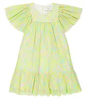 [Paade Mode] Paade Mode Puff-sleeve cotton chiffon dress Y 6 multicoloured