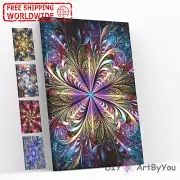 Paint By Numbers Kit Pattern Abstract Painting DIY Art Canvas Framed Acrylic Oil