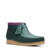 Clarks Men's Wallabee Boot Green Combi