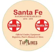 SANTA FE RAILROAD AT&SF OFFICIAL GUIDES, EQUIPMENT REGISTERS & POORS ON CD