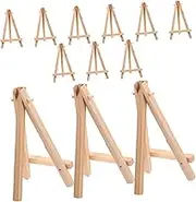 iplusmile 12-Piece Wooden Mini Easel Stand Small Tabletop Tripod for Sign Display Paint Easel for Display Home Office Decor