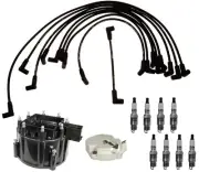 ACDelco Ignition Kit Distributor Rotor Cap Wire Spark Plugs For C30 C2500 Omega