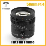 TTartisan 50mm F1.4 Tilt Full Frame Lens fr Sony E-mount Fuji X Leica L Canon RF