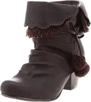 Jelly Beans 141-3114 Fold-Over Boa Ribbon Boots