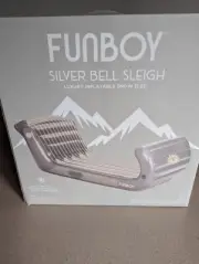 FUNBOY Silver Bell Luxury Inflatable Snow Sled New