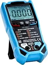 Victool Digital Multimeter 4000 Counts True RMS, DC AC Voltage Resistance Capacitance Tester with Backlit Digital LCD, Measures Current, Continuity, Frequency; Tests Diodes, Transistors, Temperature