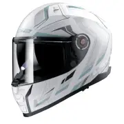 FF811 Vector II Alizer Matt White Silver Full Face Helmet