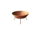 Fire Pit Outdoor Heater Charcoal Rustic Burner Garden Iron Fireplace 70CM