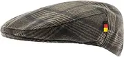 [Patriia] German Flag Autumn Winter Hat Handmade Handmade Hat Man Beret Woman Beret, Wales Brown, S