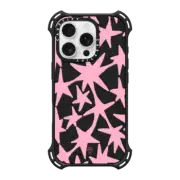 iPhone 16 Pro Bounce Case MagSafe Compatible Pink Stars