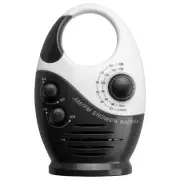 AM/FM Shower Radio Bathroom Radio Hanging Music Radio Built-in Speaker C9B3