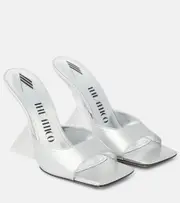[The Attico] The Attico Cheope mules AU 6 silver