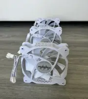 120mm Case Fan, 3 Pack, White, No RGB