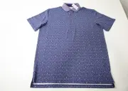 Greyson Golf Lowercase Polo Mens Size Medium Maltese Blue 772C New 01289163