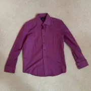 Marc Ecko Button-Down Shirt Men Medium NWT Red Purple