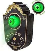 Halloween Decoration, Halloween Doorbell, Haunted Doorbell Animated Eyeball Halloween Decor with Spooky Sounds, Trick or Treat Event for Kids, Haunted House Halloween Party Prop Decoration