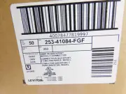 41084-FGF Leviton QuickPort F-Type Coax Adapter Nickel - Gray - 50 COUNT