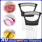 Onion Holder Slicer Food Choppers Slice,Stainless Steel Fork Vegetable Helper