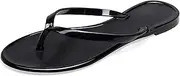 [OMGard] Flip Flops for Women Jelly Shoes Thong Sandals Jellies Flats Clear Slipper Summer Beach Pool Slides Size 10 Slip On Quick Drying Soft