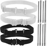 [Ipetboom] 20pcs Tie Extensions Fitting Adjustable Neckwear Strap Bow Comfortable Fashionable Party Cord Component Band Versatile Neck Strap Universal Attachment DIY Adjuster Holder Polyester