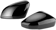 2Pcs ABS Side Rear View Mirror Cover Replacement Shell Trim Black Side Mirror Caps Accessories for VW for Polo MK5 6R 6C Auto Accessories