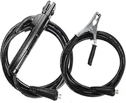 Welder Ground Cable Earth Terminals Set, Welding Clamp with 1.5M, Wired Welder Clamp, Welding Electrode Holder(A)