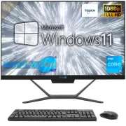 Aio All IN One Touchscreen I3 24 " Windows 11 16gb 480gb Full HD PC Computer_