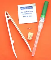 Nose Piercing Kit - STERILISED - Body Piercing needle clamps Nose Ring