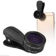 ⚡⚡Super Wide Angle 15X Macro Lens Kit for iPhone Samsung HTC Sony LG Black⚡S2